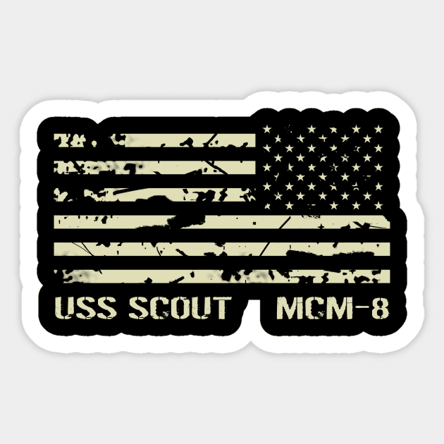 USS Scout Sticker by Jared S Davies